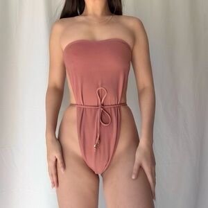 Lauren Layne Swim Capri One Piece in Rose